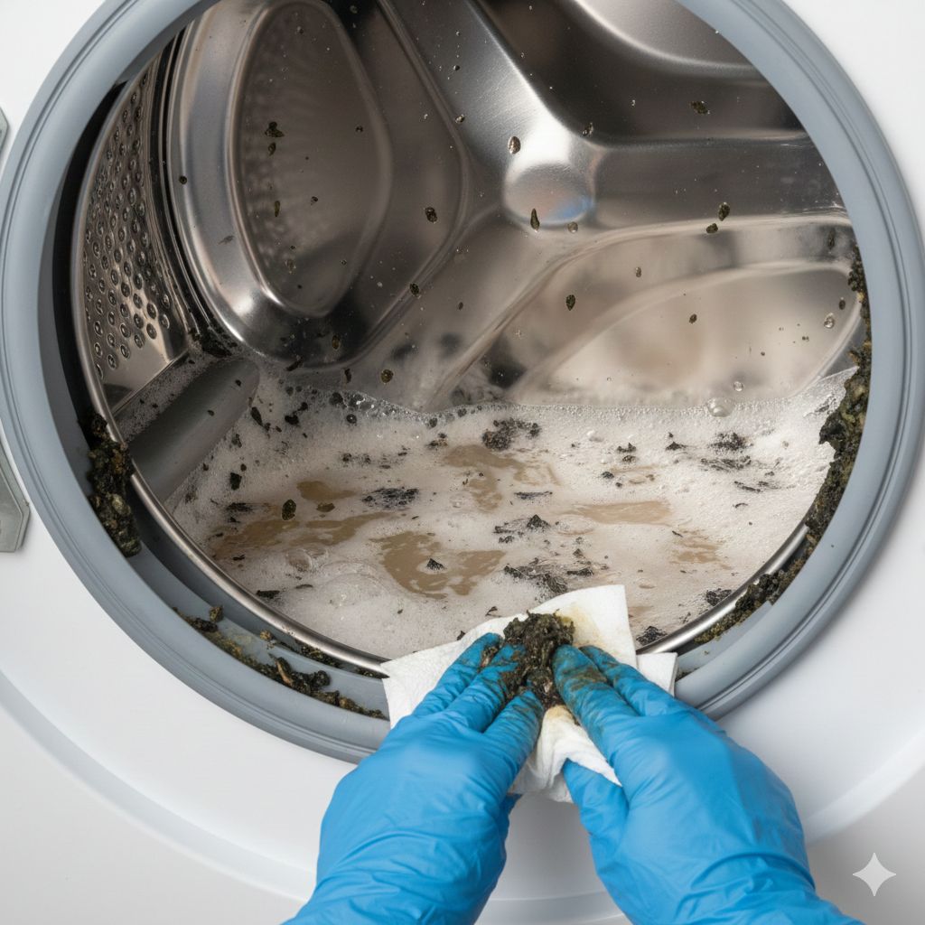 세탁기 곰팡이 이미지