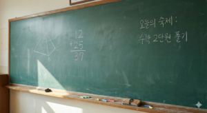 초등학교 칠판 이미지