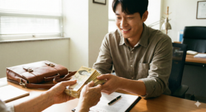 돈 돌려받는 이미지